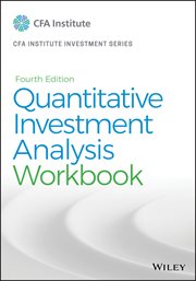 Quantitative Investment Analysis, Workbook cover image cdn