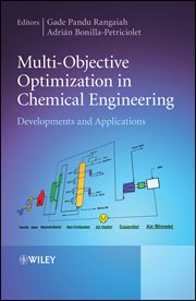 Multi-Objective Optimization in Chemical Engineering : Developments and Applications cover image cdn