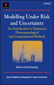 Modelling Under Risk and Uncertainty : An Introduction to Statistical, Phenomenological and Computational Methods cover image cdn