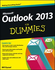 Outlook 2013 for Dummies cover image cdn