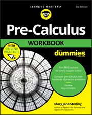 Pre-Calculus Workbook for Dummies cover image cdn