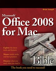 Microsoft Office 2008 for Mac Bible cover image cdn