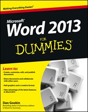 Word 2013 for Dummies cover image cdn