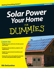 Solar Power Your Home for Dummies cover image cdn