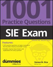 SIE Exam: 1001 Practice Questions for Dummies cover image cdn