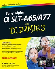 Sony Alpha SLT-A65 / A77 for Dummies cover image cdn