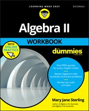 Algebra II Workbook for Dummies cover image cdn