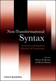 Non-Transformational Syntax : Formal and Explicit Models of Grammar cover image cdn