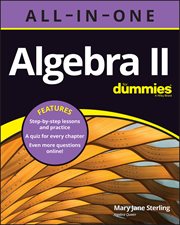 Algebra II All-in-One for Dummies cover image cdn