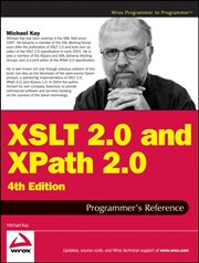 XSLT 2.0 and XPath 2.0 Programmer's Reference cover image cdn