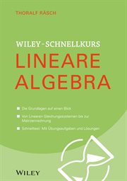 Wiley-Schnellkurs Lineare Algebra cover image cdn