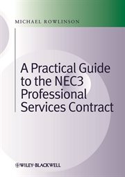 Practical Guide to the NEC3 Professional Services Contract cover image cdn