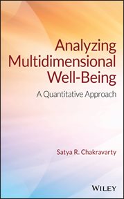 Analyzing Multidimensional Well-Being : A Quantitative Approach cover image cdn