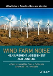 Wind Farm Noise : Measurement, Assessment, and Control cover image cdn
