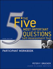 The Five Most Important Questions Self Assessment Tool : Participant Workbook cover image cdn