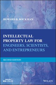Intellectual Property Law for Engineers, Scientists, and Entrepreneurs cover image cdn