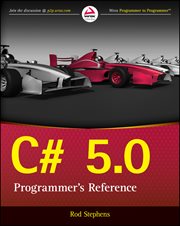 C# 5.0 Programmer's Reference cover image cdn