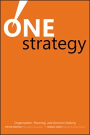 One Strategy : Organization, Planning, and Decision Making cover image cdn