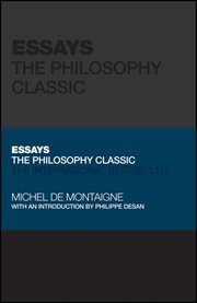 Essays by Montaigne : The Philosophy Classic cover image cdn