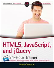 HTML5, JavaScript, and jQuery 24-Hour Trainer cover image cdn