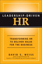 Leadership-Driven HR : Transforming HR to Deliver Value for the Business cover image cdn