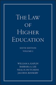 The Law of Higher Education, a Comprehensive Guide to Legal Implications of Administrative Decisi cover image cdn