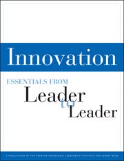 Innovation : Essentials from Leader to Leader cover image cdn