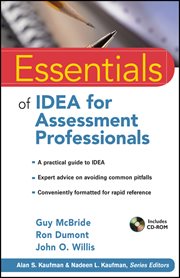 Essentials of IDEA for Assessment Professionals cover image cdn