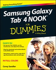 Samsung Galaxy Tab 4 NOOK for Dummies cover image cdn