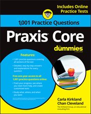 Praxis Core : 1,001 Practice Questions for Dummies cover image cdn