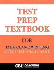 Test Prep Textbook for Tabe Clas-E Writing Level 1 Test -Forms C and D cover image cdn