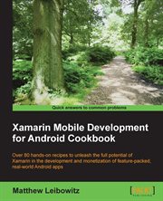 Xamarin Mobile Development for Android Cookbook cover image cdn