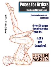 Poses for Artists Volume 3 - Fighting & Various Poses : Pose Reference Book Series, #3 cover image cdn