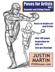 Poses for Artists Volume 1 - Dynamic and Sitting Poses : Pose Reference Book Series, #1 cover image cdn