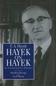 Hayek on Hayek : An Autobiographical Dialogue cover image cdn