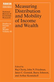 Measuring Distribution and Mobility of Income and Wealth : Studies in Income and Wealth cover image cdn