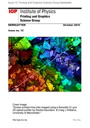 Issue #12 Printing and Graphics Science Group Newsletter : Printing and Graphics Science Group Newsletters, #7 cover image cdn