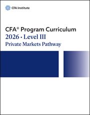 2026 Cfa Program Curriculum Level III Private Markets Pathway Box Set cover image cdn