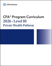 2026 Cfa Program Curriculum Level III Private Wealth Pathway Box Set cover image cdn
