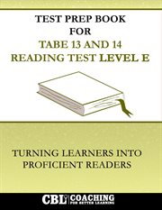 Test Prep Book for Tabe 13 and 14 Reading Test Level E cover image cdn
