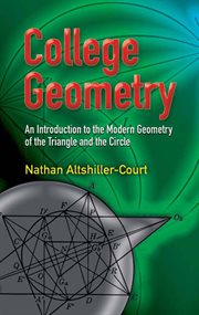 College Geometry : An Introduction to the Modern Geometry of the Triangle and the Circle cover image cdn