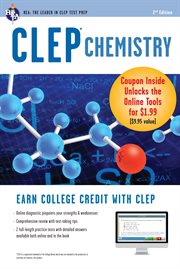 CLEP® Chemistry Book + Online cover image cdn