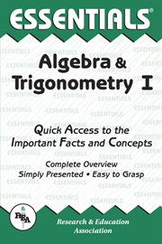 Algebra & Trigonometry I Essentials cover image cdn