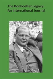 The Bonhoeffer Legacy : An International Journal (5.2) cover image cdn