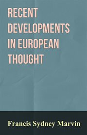 Recent Developments in European Thought cover image cdn