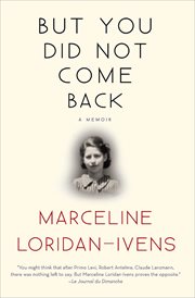 But You Did Not Come Back : A Memoir cover image cdn
