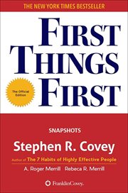 First Things First : Snapshots cover image cdn