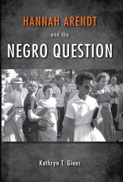 Hannah Arendt and the Negro Question cover image cdn