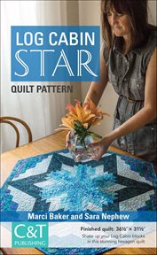 Log Cabin Star Quilt Pattern cover image cdn