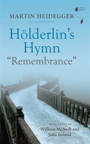Hölderlin's Hymn "Remembrance" cover image cdn